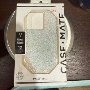 Case-Mate iPhone 14 Pro Case MagSafe Iridescent Karat Marble Glitter CM049022